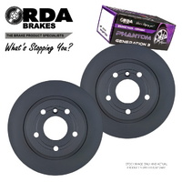 REAR DISC BRAKE ROTORS + PADS for LAND ROVER DISCOVERY II Td5 2.5L 4WD 1998-2004 RDA7013