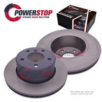 FRONT DISC BRAKE ROTORS + PADS for LAND ROVER DISCOVERY 2 TD5 1998-2004 PSR17341
