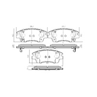 RDA GP MAX FRONT BRAKE PADS for HYUNDAI TUCSON TL 2.0L 2.0TD 2015-2020 RDB2428