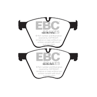 EBC YELLOWSTUFF FRONT BRAKE PADS for BMW X5 F15 M50d Tri-Turbo 2013-2018 DP42007R