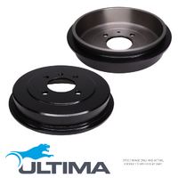 ULTIMA REAR BRAKE DRUMS PAIR for MG MG3 SZP1 1.5L 2016 Onwards AAP1958