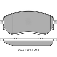 RDA PHANTOM CERAMIC FRONT BRAKE PADS for MERCEDES-BENZ X CLASS 470 RDC2462 