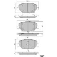 RDA PHANTOM CERAMIC BRAKE PADS for HOLDEN COMMODORE ZB RS RS-V 2017-2020 RDC2429