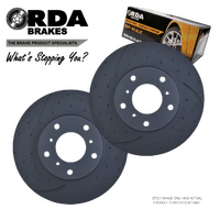 DIMPLED SLOTTED FRONT BRAKE ROTORS + PADS for Ford Ranger PJ PK 4WD 2006-2011 RDA7953D