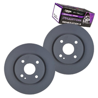 FRONT DISC BRAKE ROTORS + CERAMIC PADS for MAZDA 2 DE 1.5L 2007-2014 RDA8066