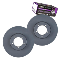 FRONT DISC BRAKE ROTORS + CERAMIC PADS for HOLDEN HD-HR 1965-1968 RDA1