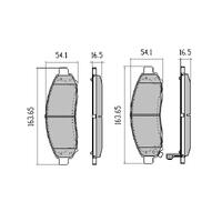 RDC1989 RDA PHANTOM CERAMIC FRONT BRAKE PADS for Nissan Pathfinder R51 2005-2013